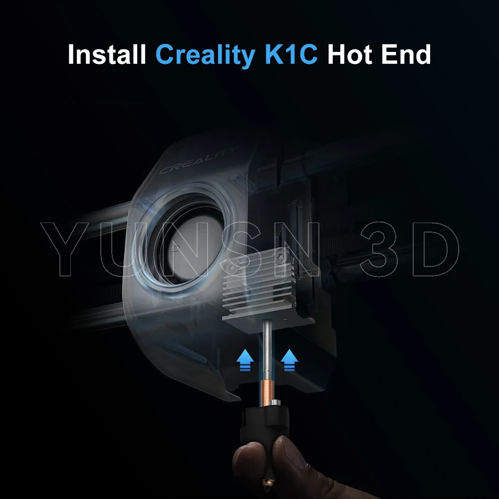 Hotend Kit For Creality K1 K1C High Flow Printing Ceramic Heating Head Kits Quick-Swap Nozzles For K1 Max 3D Printer Accessories - Image 2