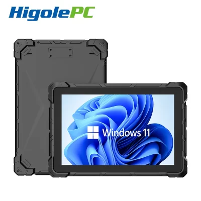 HigolePC F7G 10.1" Industrial Rugged Tablet Windows 11 Pro Tablet PC Intel N4120 8GB RAM 128 GB IP67 HDMI COM Port RS232 Scanner