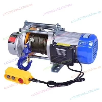 Talha elétrica rápida, elevador de carga silencioso, decoração, elevação, 1t-1,2t, 220v, guincho, 3 toneladas, guindaste doméstico