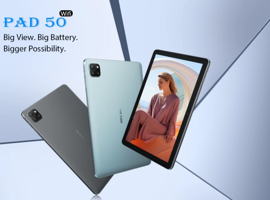 2025 Oscal Pad50 Wifi, Cpu A133P 120Hz 10.1-Inch, Wifi Super Cost-Effective Practical, Fashionable Tablet, 2Gb Ram, 64Gb Rom