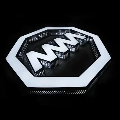 Faróis de empresa de design de alfabeto de sinalização externa LED 3D personalizados com luz lateral e retroiluminação para publicidade