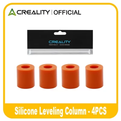 Creality 4 peças de coluna de nivelamento de silicone, suporte de cama sólida, tampa de nivelamento de cama quente, estabilidade adequada para Ender-3/Ender 3 Pro/Ender3