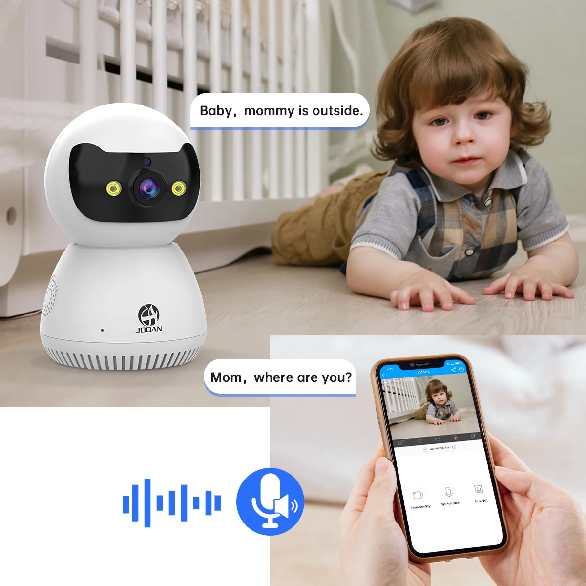 Jooan 5mp 3mp câmera ip 5g wifi casa inteligente indoor sem fio câmera de vigilância ip cctv câmera ai rastreamento segurança monitor do bebê - Image 2