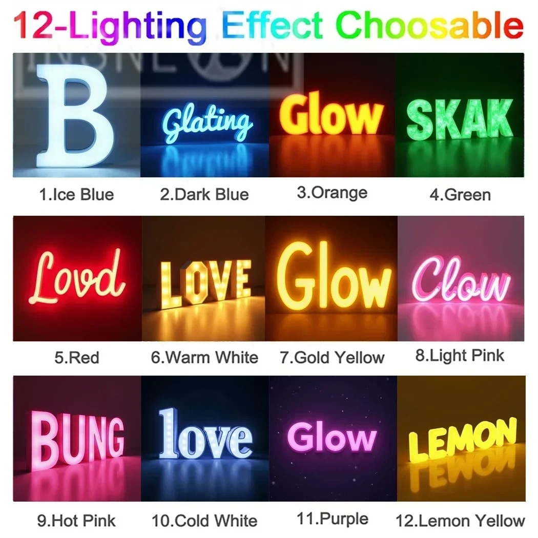 Sinal de letras de metal LED iluminado 3D personalizado para vitrine de negócios Exibição de sinalização de publicidade retroiluminada à prova d'água ao ar livre - Image 5