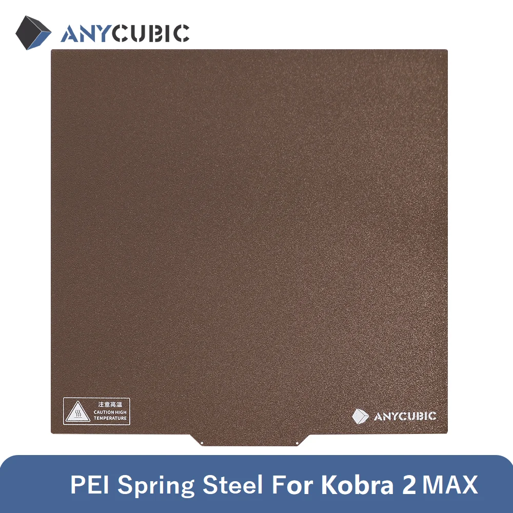Painel de impressão magnética de aço com mola ANYCUBIC PEI para Kobra 2/Kobra 3/Kobra 3 Max/Kobra S1 FDM Acessórios para impressora 3D - Image 4