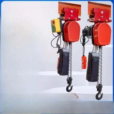 Polipasto elétrico de corrente de anel de pórtico 220v corrente 380v com carro esportivo guindaste pequeno de 1/2/3 toneladas