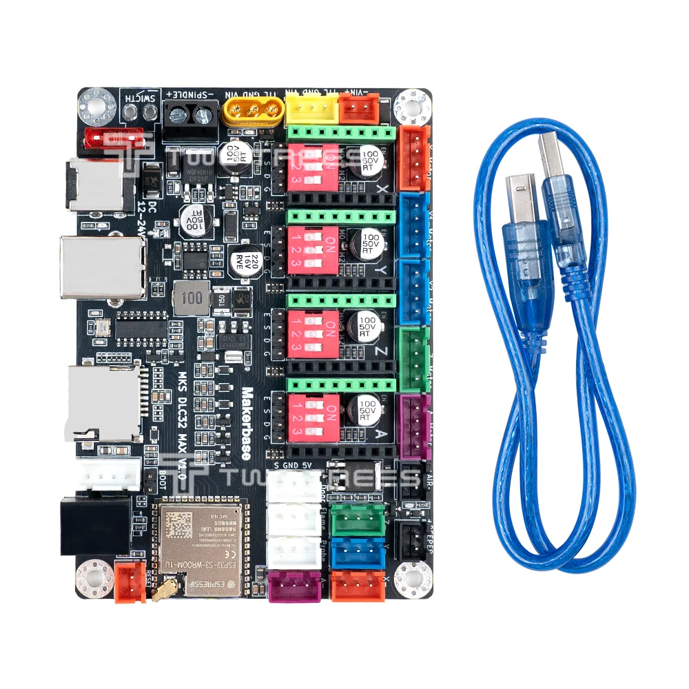 Makerbase mks dlc32 max placa-mãe máquina de gravação a laser controlador de 4 eixos para cnc carpintaria gravador peças placa atualização - Image 5