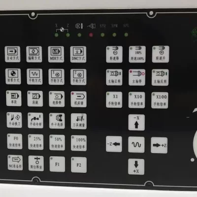 Usinagem Centro Operação Painel para BAOJI CNC Torno, substituição filme teclado