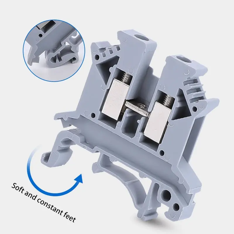 10/100pcs 7 Colors DIN Rail UK2.5B Terminal Block Clamp Connector 800V 32A UK-2.5N 2.5mm Square Universal Screw Connectors - Image 3