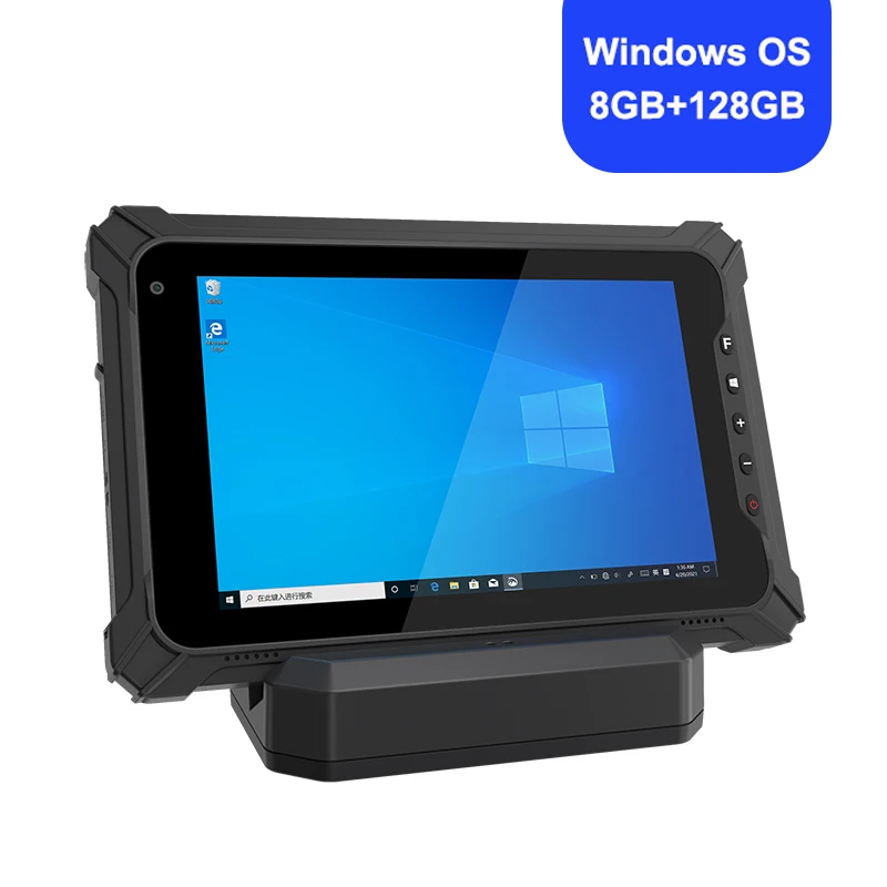 8-Inch Rugged Industrial Tablet with Barcode Scanner 8G+128G Windows Or Linux Waterproof Mobile Computer for Business I87J - Image 2