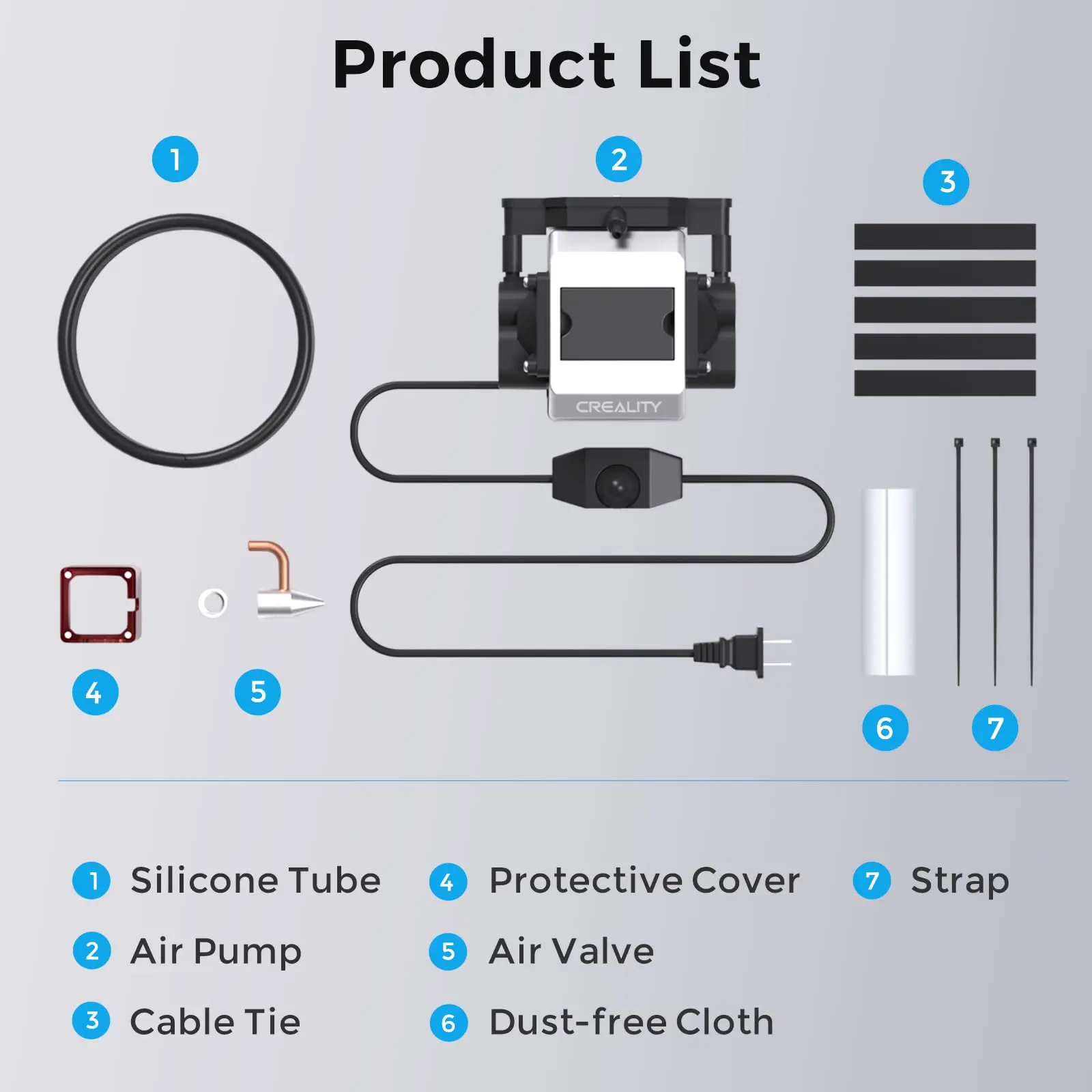 Creality kit de assistência de ar, remove fumaça, poeira, reduz a temperatura da superfície, kit de bomba de assistência de ar para falcon 10w, atualização de gravador a laser - Image 6