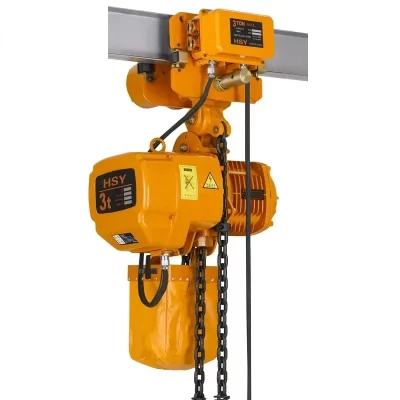 Equipamento de construção de construção talhas elétricas da corrente de 5 toneladas 5000kg 11000BL 6m com carrinho elétrico