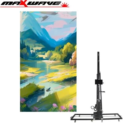 Grande imagem vertical 3d uv máquina de impressão de parede de alta precisão flexível 3d casa de impressora de concreto para construção de parede