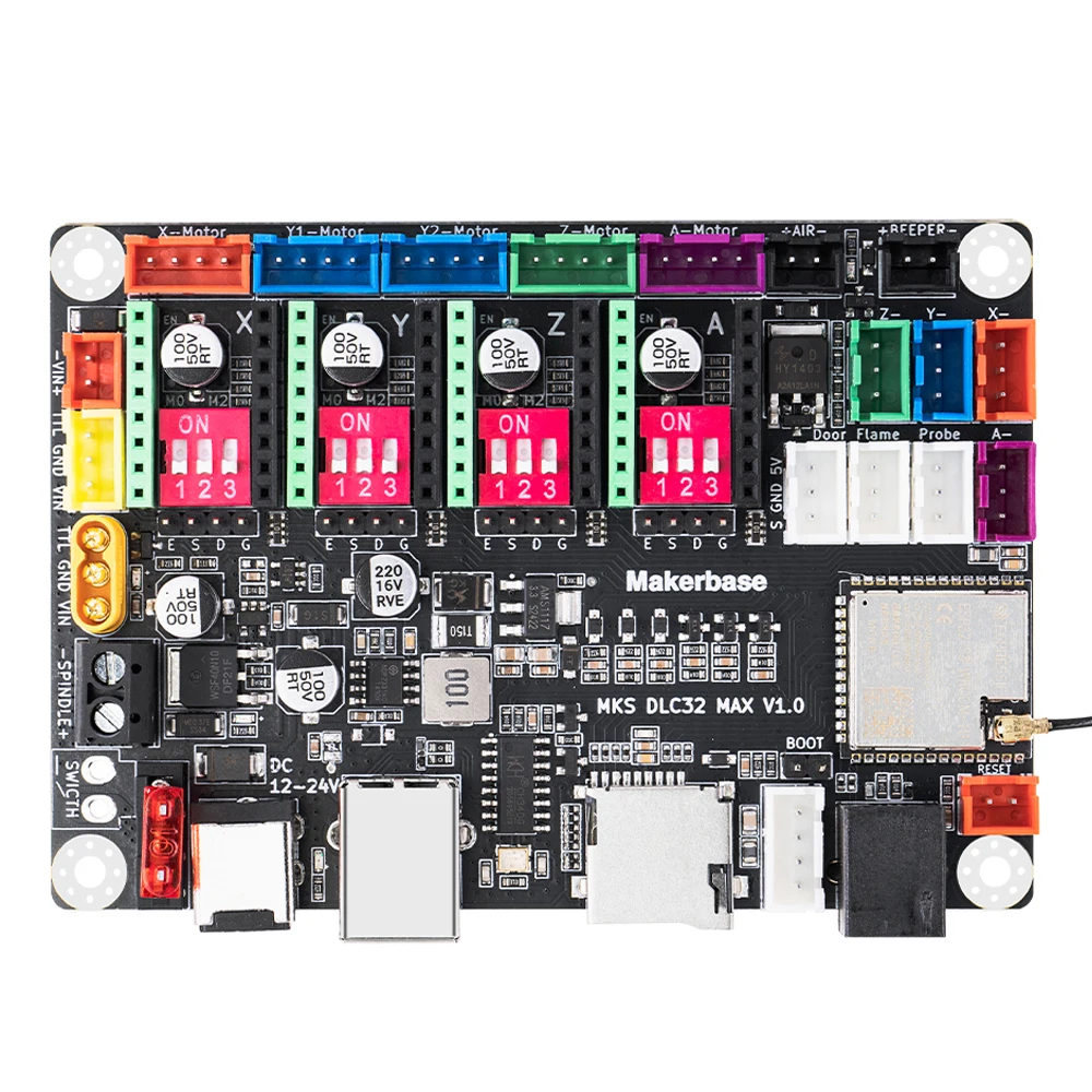 Makerbase mks dlc32 max cnc roteador placa máquina de gravação a laser 4 eixos controlador carpintaria gravador a laser placa-mãe tmc2209 - Image 4