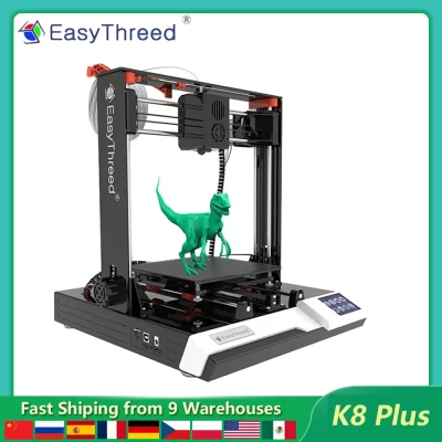 Easythree-K8 Plus Máquina De Impressão De Desktop FDM, Impressora 3D, Tamanho De Impressão, Plataforma Removível, Iniciantes, 150x150x150mm