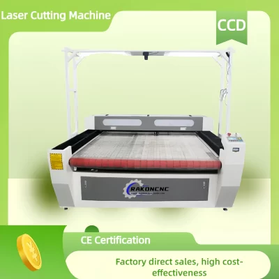 High Efficiency 1626 1610 Co2 Laser Cutting Engraving Machine with Ccd Auto Feeding Leather Textiles Clothes