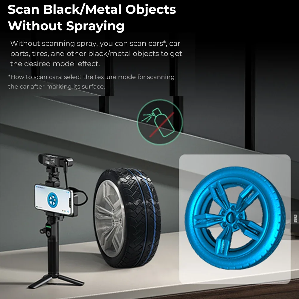 Creality-CR-Scan Ferret Pro Scanner Portátil Portátil 3D, Rastreamento Anti-Shake, WiFi6 Digitalização Sem Fio, 0,1 milímetros de Precisão, 24 Bit - Image 4