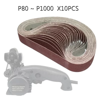 Abrasivo Lixar Belt Polidor, Elétrica Moedor Rodas Substituição, Sharpening Strip, Polimento Máquina, Bench Grinder, Trabalho Sharpn M2, 10Pcs