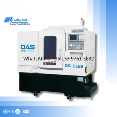 Máquina CNC de fábrica de torno de fresagem tipo gangue de cama inclinada de coluna dupla com torno de viagem longo OEM de fresagem