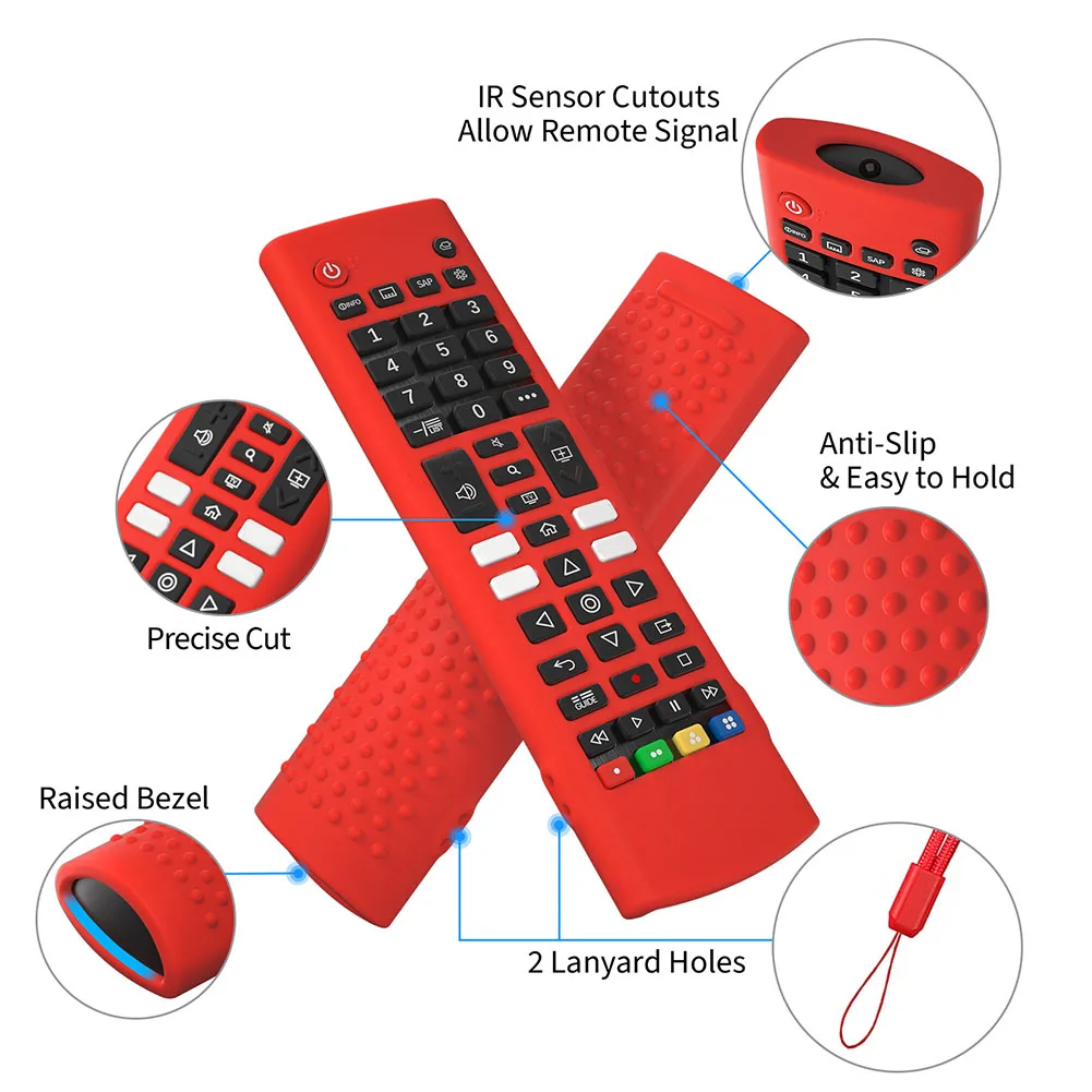 Capa protetora de silicone para LG TV Remote, Anti-Slip, Shockproof, Substituição da tampa remota, AKB75095307, AKB76040302 - Image 5