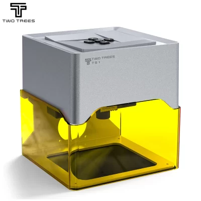 Twotrees ts1 portátil mini gravador a laser diy máquina bluetooth pintado cão tag papel couro de madeira plástico logotipo cnc máquina