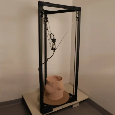 Impressora 3d de argila, grande modelo de cerâmica impressão 3d kossel delta impressora 2l barril TC-500 kit diy estável fácil de usar