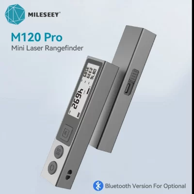 Mileseey uz m120 pro rangefinder mini trena medidor de distância a laser backlight bluetooth com cordão ferramenta de medida portátil para casa