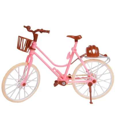 Conjunto de bicicleta de plástico para barbie e ken criança, acessórios de brinquedo, estilo misto, rosa, bicicleta, esportes ao ar livre