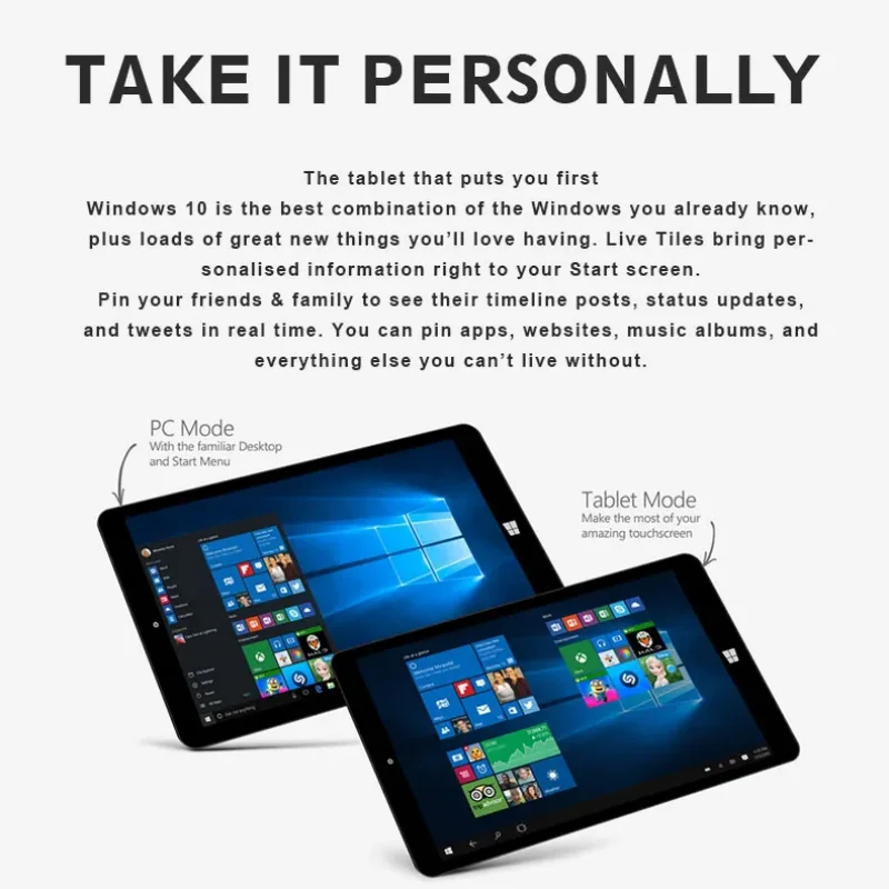 8 INCH AR3 Windows 10 Tablet PC Z8350 CPU 8GB RAM 128GB ROM 1280*800 Pixel build in 4000mAh Battery Dual Camera Quad Core WIFI - Image 2