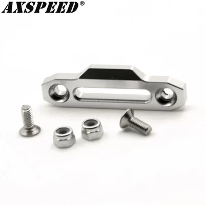 Placa de montagem de controle de guincho de liga de alumínio AXSPEED Hawse Fairlead para carro crawler 1/10 RC D90 RC 4WD