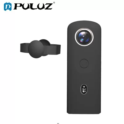 PULUZ-Capa de silicone com lente para câmera panorâmica Ricoh Theta SC2 360, manga protetora anti-queda, acessórios para câmera