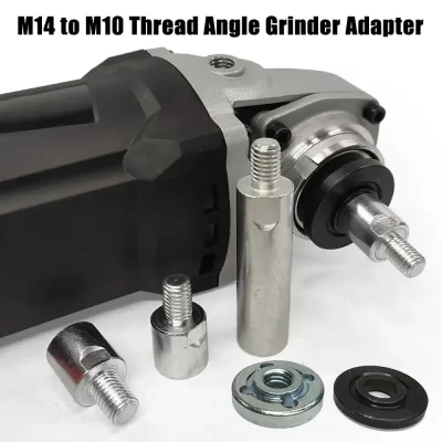 Adaptador de moedor de ângulo m14 para m10, ferramenta de entalhe de rosca durável para polimento de biela, acessórios de adaptação