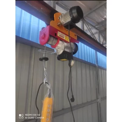 Guincho elétrico de alta qualidade, 220v, controle remoto, levantamento rápido, construção e decoração, guindaste, material de local, artefato