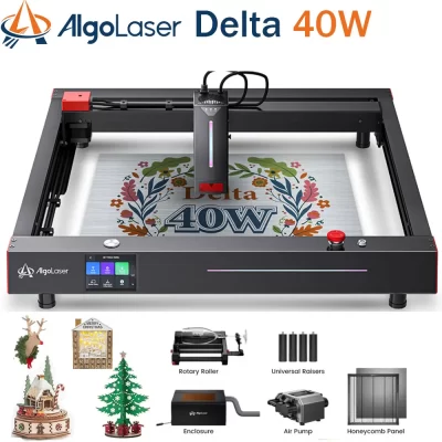 2025 nova máquina de corte e gravação a laser algolaser delta 40w com mesa de tela ferramenta para trabalhar madeira cortador poderoso para negócios