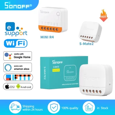Sonoff extrema switch mate S-MATE2 mini r4 ewelink-controle remoto interruptor inteligente para casa inteligente trabalho com alexa google casa ifttt