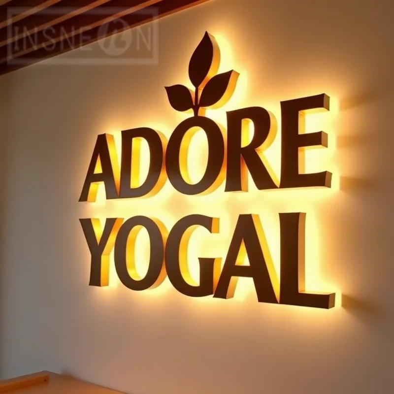 Sinal retroiluminado personalizado LED 3D luz de metal acrílico para vitrine de negócios ao ar livre iluminado letras de publicidade à prova d'água - Image 3