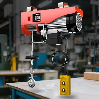 Electric Hoist Crane 220V Electric Winch Electric Winch Steel Electric Lift Household Small Lifting Crane 100-400kg