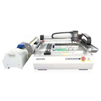 Linha de produção zb3245ts desktop pequena máquina de picareta e colocação automática smd pcb montagem de chip com câmera