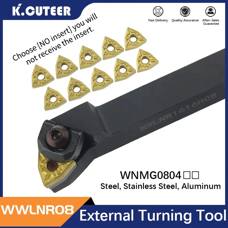 1pc wwlnr1616h08 wwlnr2020k08 wwlnl3232p08 suporte de ferramenta de torneamento triangular externo wnmg08 inserções de carboneto torno conjunto de ferramentas de corte
