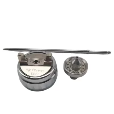 Pistola de pulverização TE20 T110 1.3mm/1.8mm Kit de bico Pistola de pintura Tampa Bico Agulha de três peças