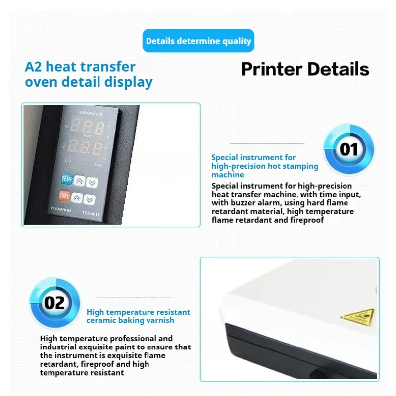 Forno de cura de filme A2 DTF para filme PET e pó hot melt | Secador de transferência de camisetas direto para filmar para impressoras DTF 110/220V - Image 5