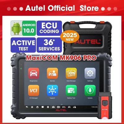Autel-MaxiCOM MK906PRO MK906 Pro Diagnostic Scanner, ECU Coding Diagnostic Tools, OBD2 Scanner, MK906BT, MS906, Atualizado