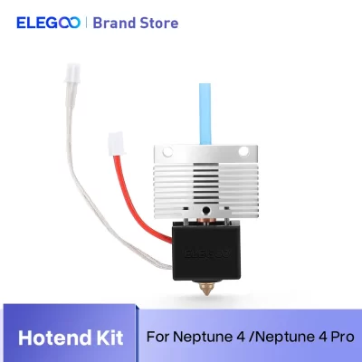 ELEGOO Hotend kit para impressora 3D Neptune 4/4 Pro, montagem totalmente em metal Hotend com bico, acessórios para impressora 3D