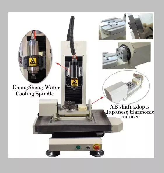 XINGZIMED High Accuracy Linear Guide Desktop 5 Axis Cnc Stainless Steel Engraving Machine - Image 4