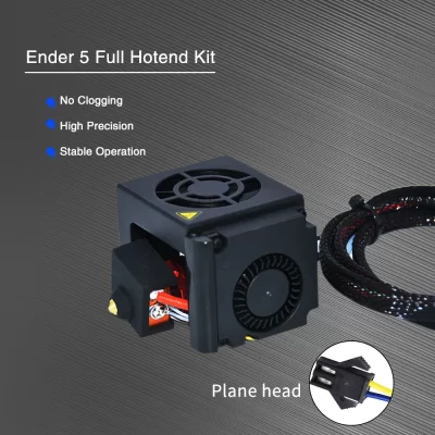 3D montado Ender 5 Plus Kit Hotend completo 1,75 mm extrusora 0,4 mm de diâmetro do bico bloco de calor de alumínio para Ender-5 Plus