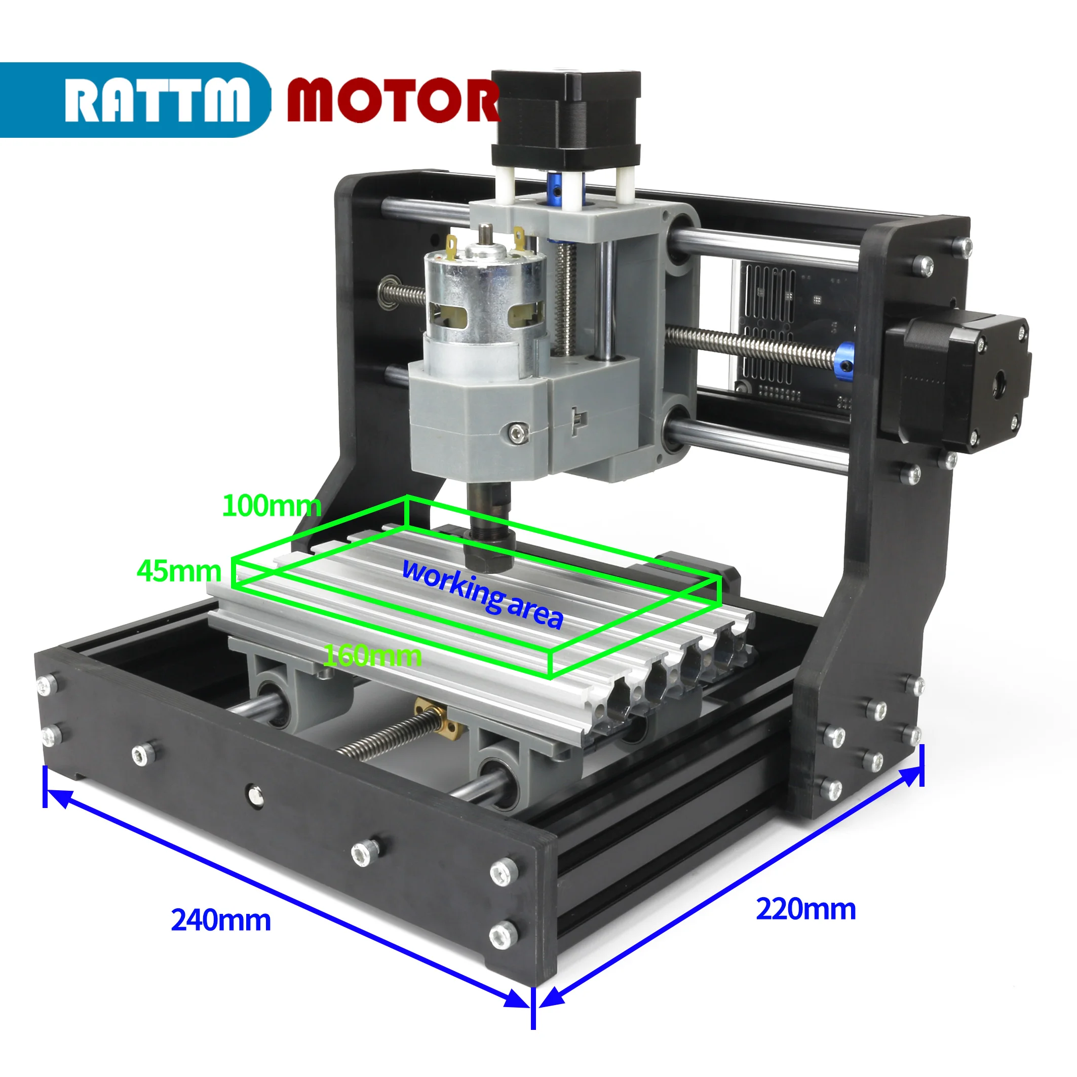 【EU BR】1610 Pro Gravador a laser Fresadora de 3 eixos Atualização do controlador GRBL, Mini máquina de gravação em madeira CNC - Image 2