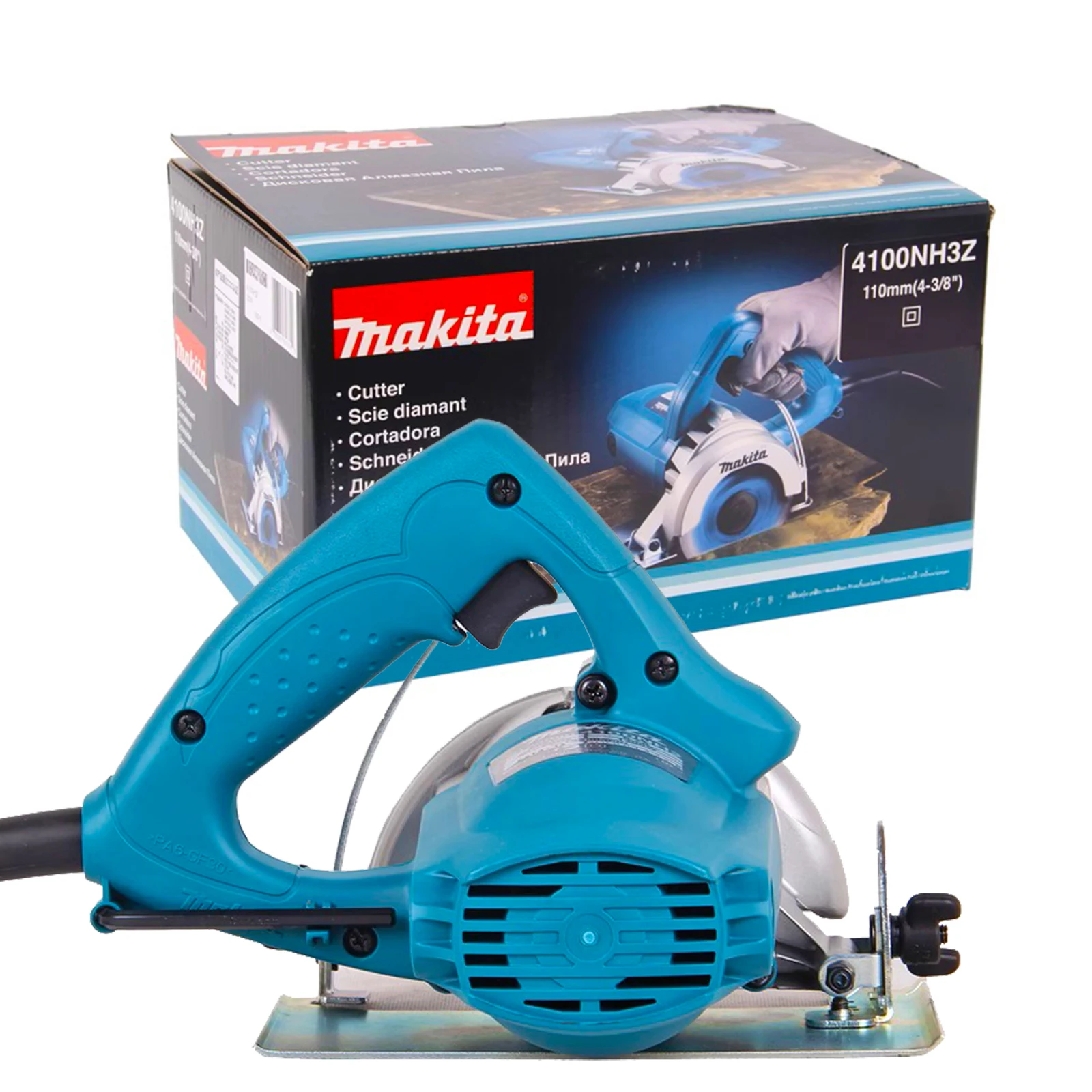 Makita cortador de mármore máquina de corte 4100nh mão 4100nh3 máquina de corte 4100nh2 para telha pedra metal grooving serra elétrica - Image 2
