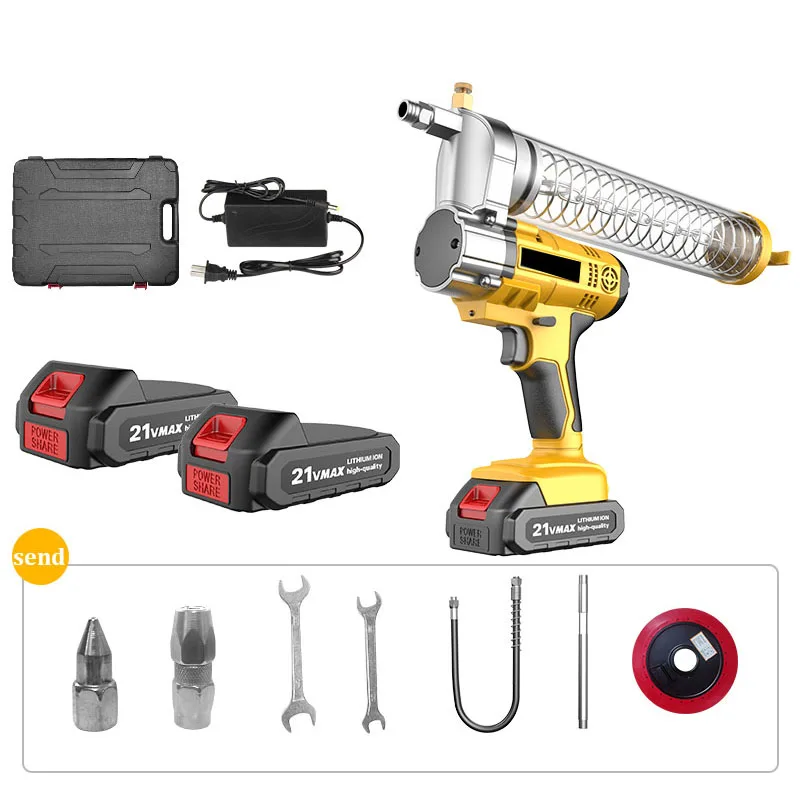 Electric Grease Gun High Pressure Excavator Rechargeable Lithium Battery Grease Gun Oil Injector Power Tool - Image 2