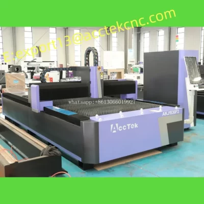Fibra 1000W 1500W 2000W AKJ1530F da máquina de corte a laser Acctek