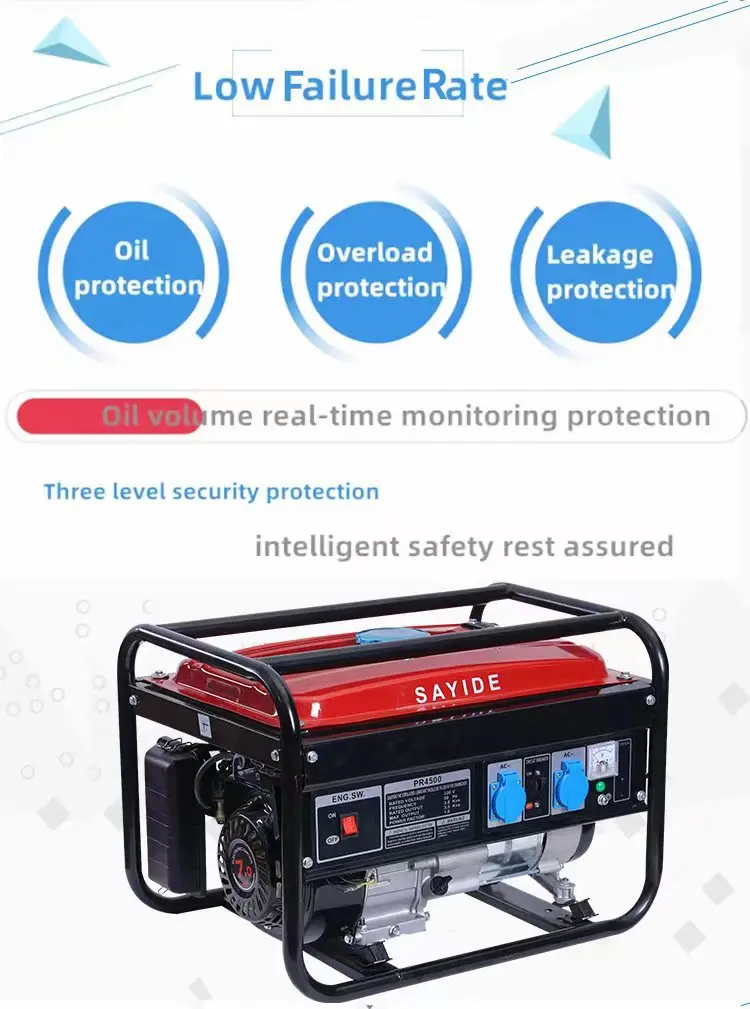 A Portable Outdoor AC Single-phase Three-phase Camping 3kw Wholesale 2.8 kw Mute Home oline Generator - Image 5